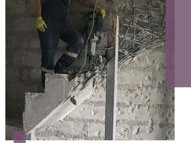 Демонтаж металлических и бетонных лестниц в Каменске-Шахтинском