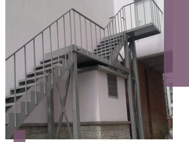 Монтаж пожарных лестниц под ключ в Каменске-Шахтинском с гарантией качества