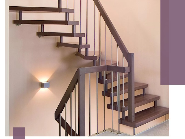 Изготовление лестниц на больцах в Каменске-Шахтинском под ключ