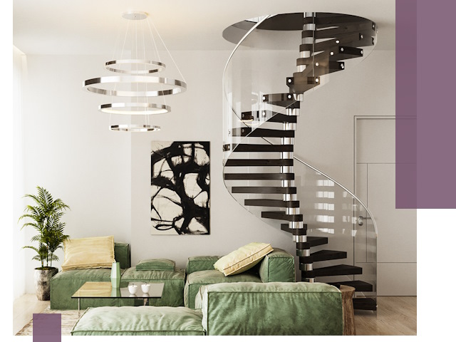 Лестницы для двухуровневой квартиры в Каменске-Шахтинском — изготовление и монтаж