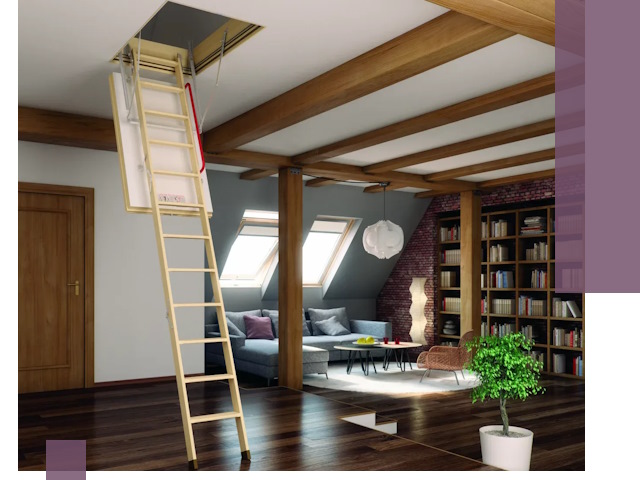 Чердачные лестницы под ключ в Каменске-Шахтинском: изготовление и монтаж