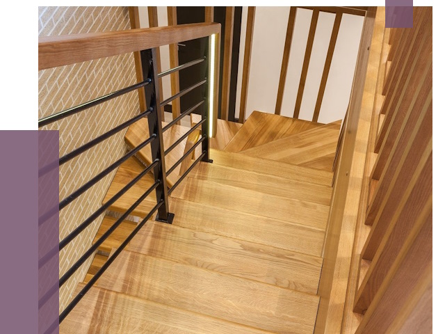 Лестницы из ясеня в Каменске-Шахтинском под ключ от 10095 руб. 