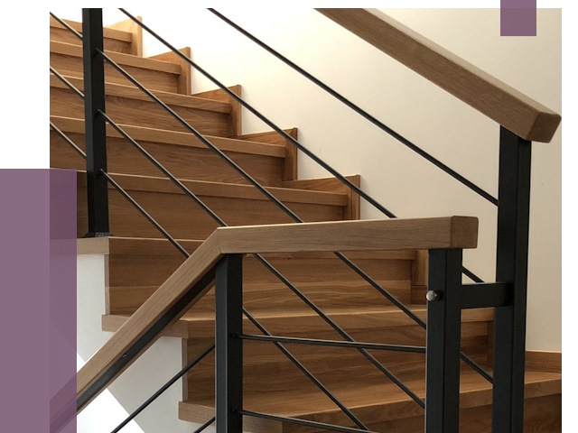 Обшивка металлической лестницы деревом в Каменске-Шахтинском от 4378 руб.