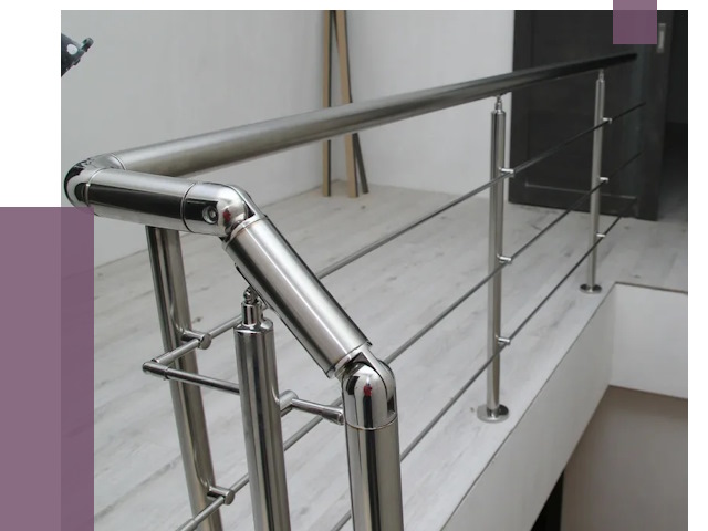 Перила из нержавеющей стали в Каменске-Шахтинском от 9065 руб. под ключ | ПРОЛЁТ-Ксш