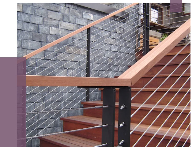 Тросовые перила под ключ в Каменске-Шахтинском от 7829 руб. 