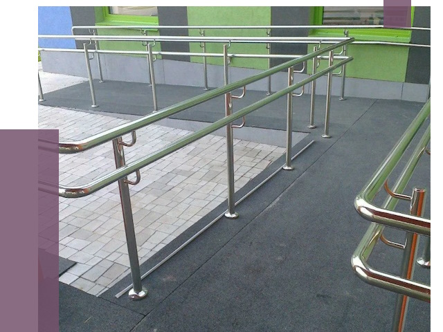 Ограждения пандусов в Каменске-Шахтинском от 4378 руб. монтаж | ПРОЛЁТ-Ксш