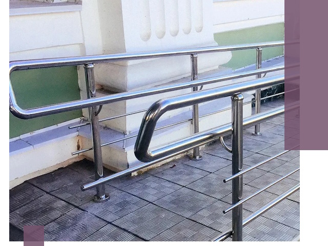 Ограждения пандусов из металла и нержавейки в Каменске-Шахтинском