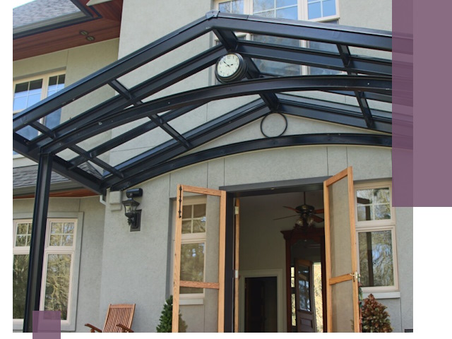 Изготовление и монтаж навесов и козырьков в Каменске-Шахтинском