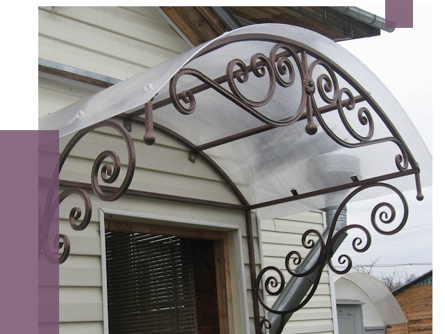 Изготовление козырьков в Каменске-Шахтинском от 7417 руб. — заказать | ПРОЛЁТ-Ксш