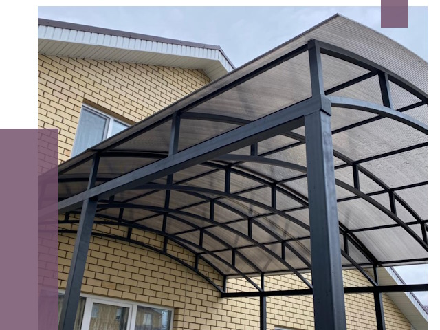 Монтаж козырьков в Каменске-Шахтинском от 11589 руб. | ПРОЛЁТ-Ксш