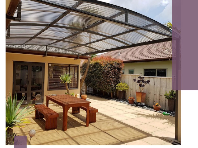 Навесы во двор под ключ в Каменске-Шахтинском — изготовление и монтаж