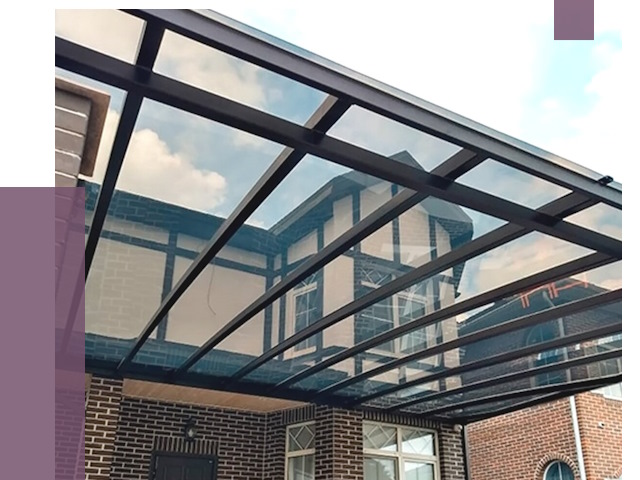 Навесы из поликарбоната в Каменске-Шахтинском от 8673 руб. под ключ — ПРОЛЁТ-Ксш