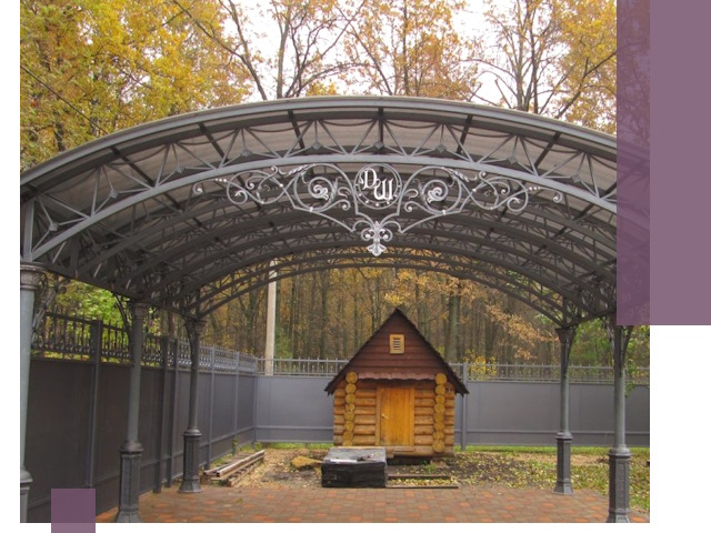 Кованые навесы премиум-класса под заказ в Каменске-Шахтинском