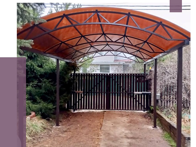 Арочные навесы в Каменске-Шахтинском от 12825 руб. — изготовление и монтаж | ПРОЛЁТ-Ксш