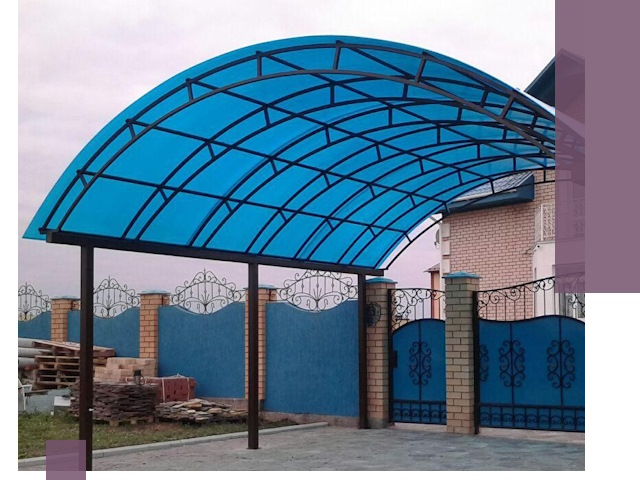 Арочные навесы под ключ в Каменске-Шахтинском — изготовление и монтаж