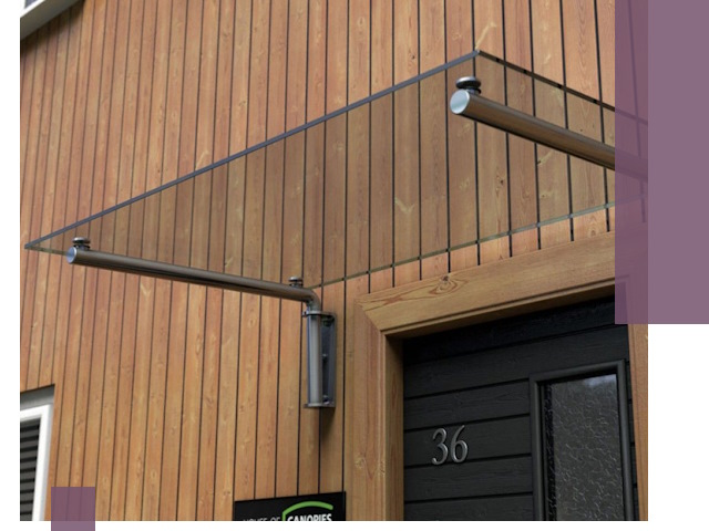 Стеклянные козырьки на входы и фасады в Каменске-Шахтинском