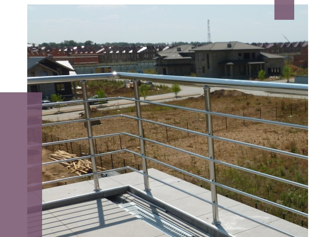 Парапеты из нержавеющей стали в Каменске-Шахтинском от 8035 руб. за м² | ПРОЛЁТ-Ксш