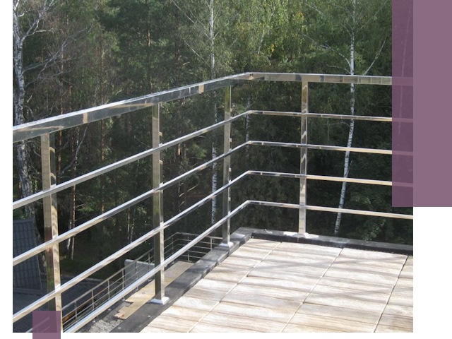 Парапеты из нержавеющей стали в Каменске-Шахтинском — изготовление и монтаж