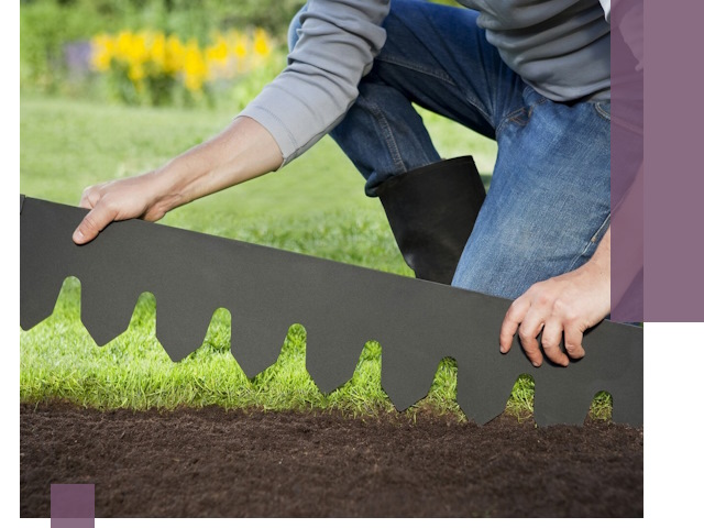 Металлические бордюры для газона в Каменске-Шахтинском — изготовление и монтаж