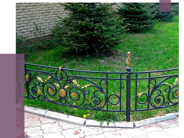 Кованые газонные ограждения в Каменске-Шахтинском от 7674 руб. — ПРОЛЁТ-Ксш