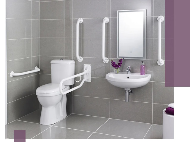 Поручни для санузлов в Каменске-Шахтинском: установка, ремонт и монтаж